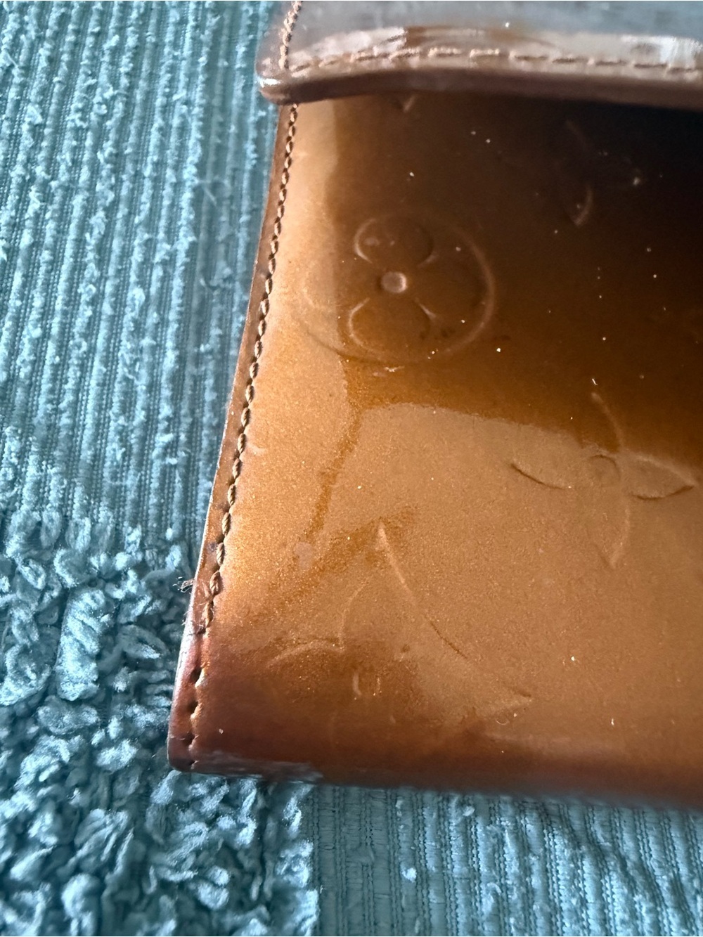 Louis Vuitton Monogram Vernis Brown Patent Snap Wallet - Picture 10 of 15